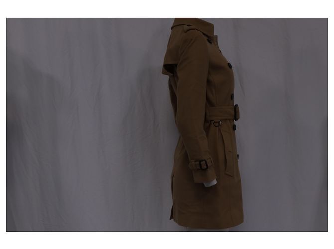 Abrigo de lana beige de Burberry con doble botonadura Castaño - vista 12