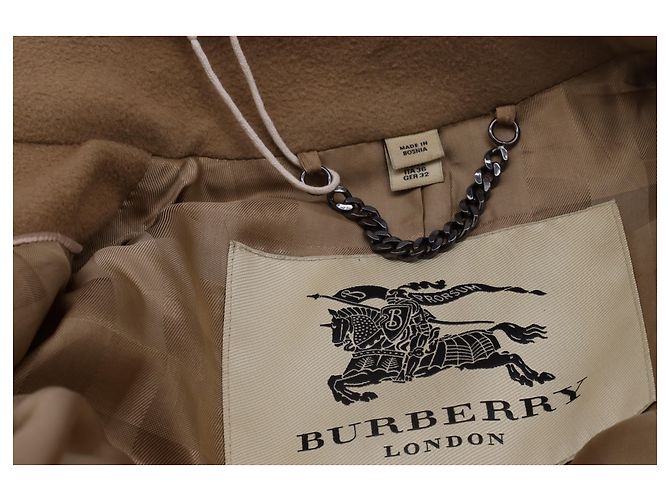 Abrigo de lana beige de Burberry con doble botonadura Castaño - vista 13