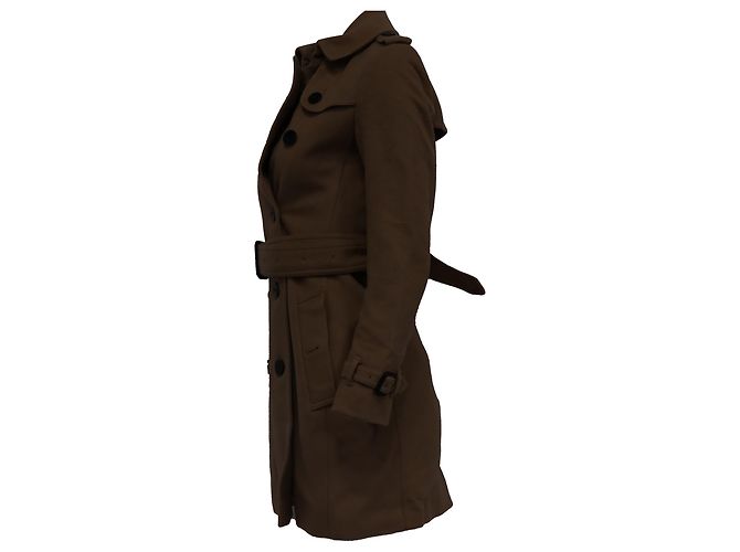 Abrigo de lana beige de Burberry con doble botonadura Castaño - vista 3