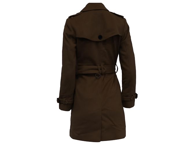Abrigo de lana beige de Burberry con doble botonadura Castaño - vista 4