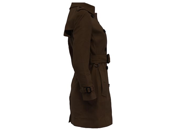 Abrigo de lana beige de Burberry con doble botonadura Castaño - vista 5