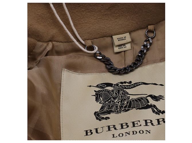 Abrigo de lana beige de Burberry con doble botonadura Castaño - vista 6