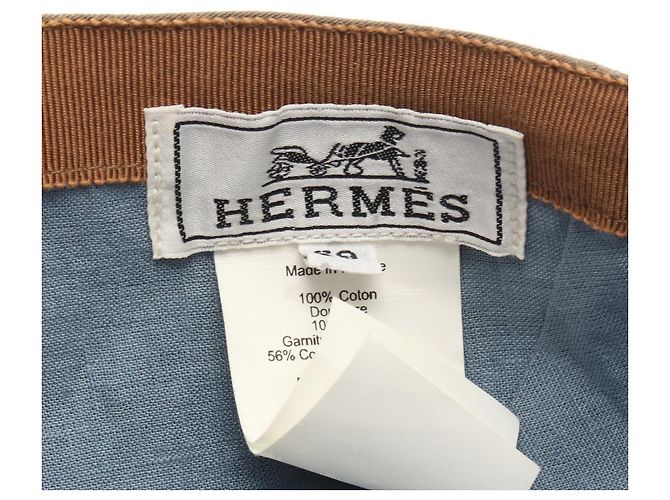 Hermès Gorra de algodón Nevada Hermes Verde - vista 4
