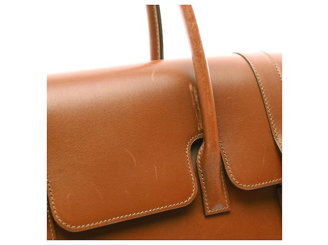 Hermès Borsa Hermes Drag 37 in pelle marrone - vista 5