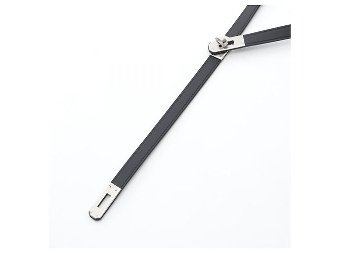 Hermès Collana in pelle Hermes Kelly Nero - vista 2