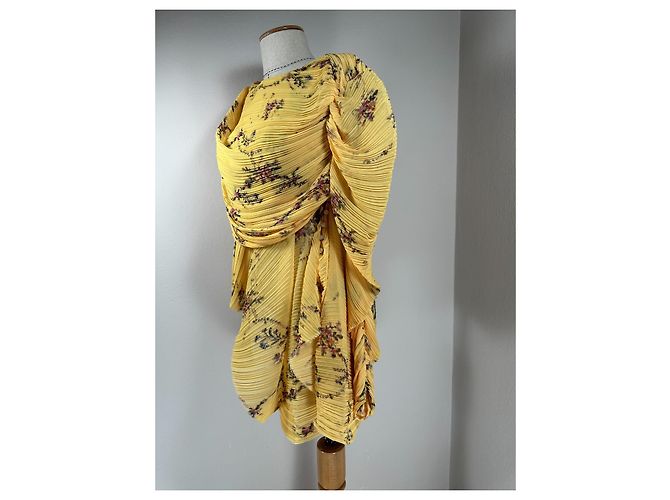 Preen By Thornton Bregazzi Bluse Gelb aus Polyester - Ansicht 4