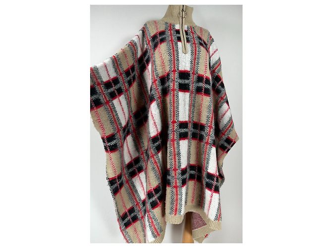 Munthe Plus Simonsen Tartan Poncho Mehrfarben - Ansicht 2