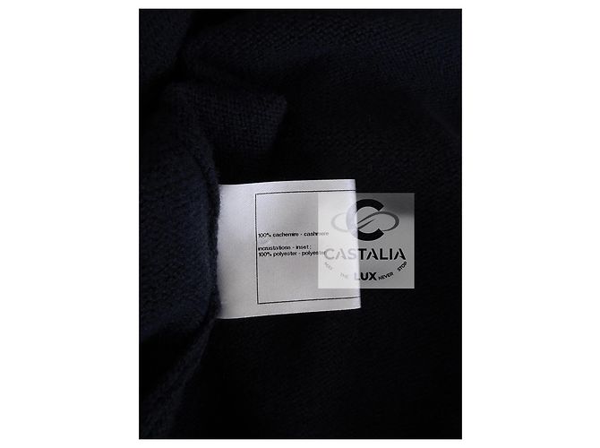 Chanel Cárdigan de cachemira navy Eternal CC Turlock Azul marino - vista 14