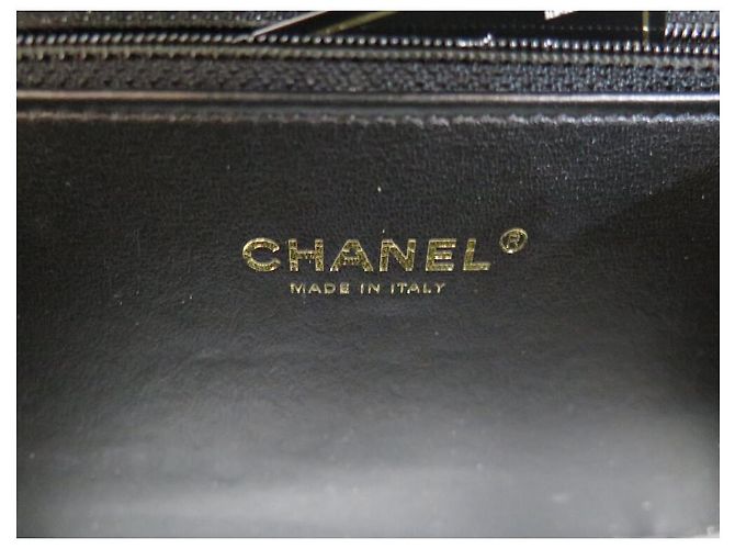 SAC A MAIN CHANEL VANITY LOGO CC CHAINE CUIR NOIR BANDOULIERE BLACK HANBAG - vue 10