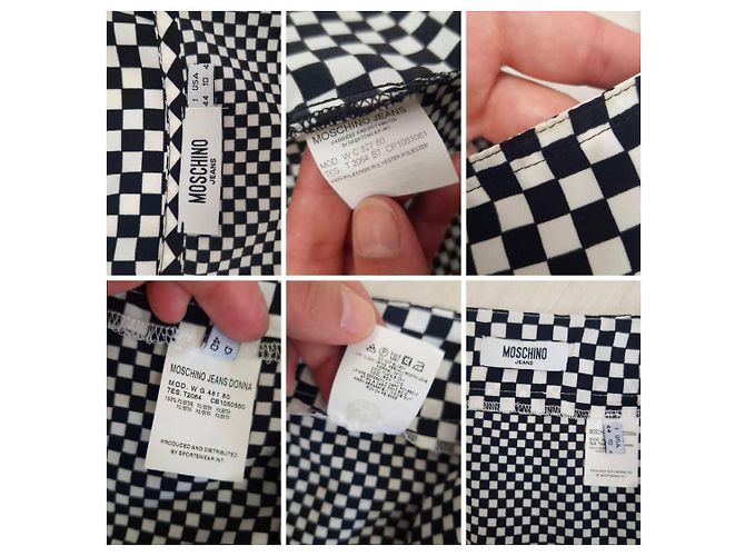Moschino Jeans set coordinato gonna e top Nero Bianco - vista 12
