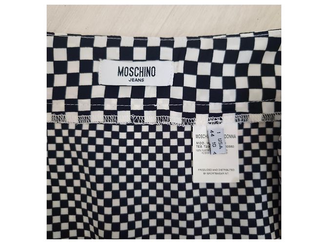 Moschino Jeans set coordinato gonna e top Nero Bianco - vista 3