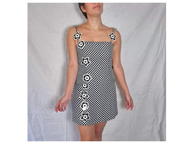 Moschino Jeans set coordinato gonna e top Nero Bianco - vista 4