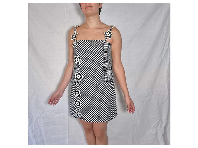 Moschino Jeans set coordinato gonna e top Nero Bianco - vista 7