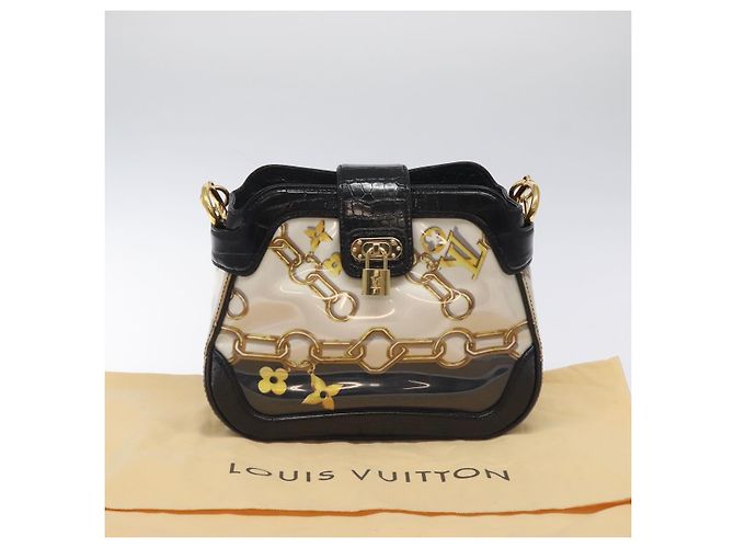 LOUIS VUITTON Borsa a Spalla Charm Sackfrill Monogram Nera M95151 LV Auth 115228V Nero Monogramma - vista 12