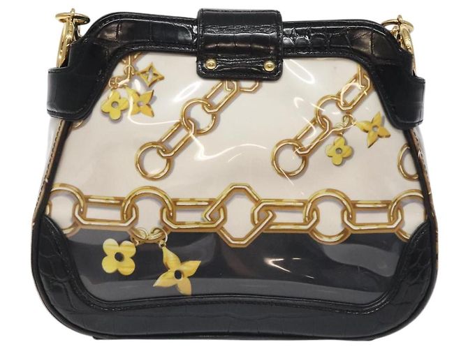 LOUIS VUITTON Borsa a Spalla Charm Sackfrill Monogram Nera M95151 LV Auth 115228V Nero Monogramma - vista 2