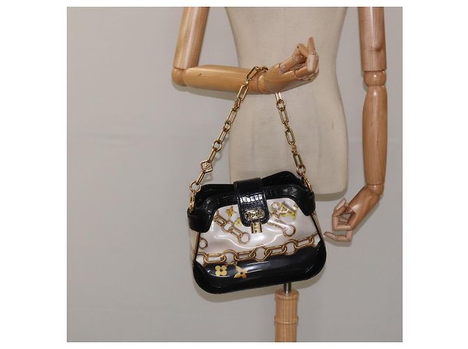 LOUIS VUITTON Borsa a Spalla Charm Sackfrill Monogram Nera M95151 LV Auth 115228V Nero Monogramma - vista 22