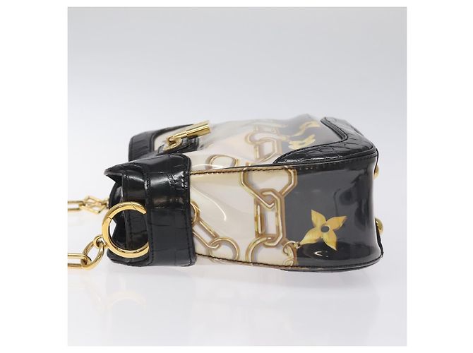LOUIS VUITTON Borsa a Spalla Charm Sackfrill Monogram Nera M95151 LV Auth 115228V Nero Monogramma - vista 4
