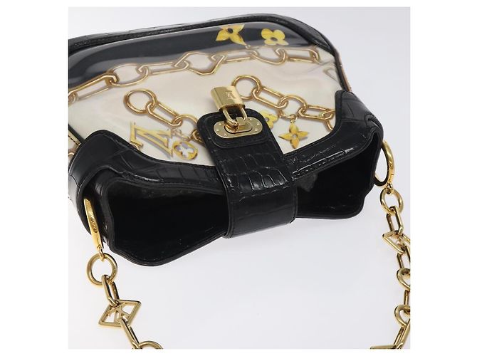 LOUIS VUITTON Borsa a Spalla Charm Sackfrill Monogram Nera M95151 LV Auth 115228V Nero Monogramma - vista 6