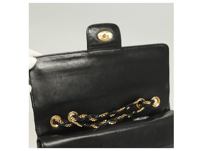 Borsa a spalla BALLY in pelle nera e oro Auth kk523 Nero D'oro - vista 9