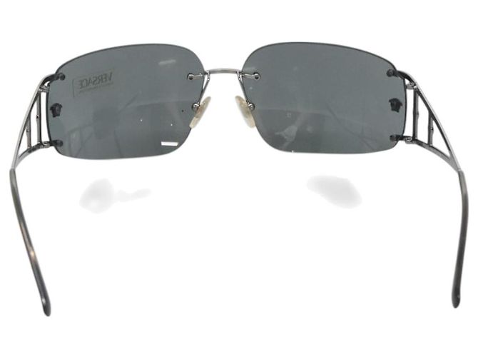 Occhiali da sole VERSACE metallo Argento Auth am8573 - vista 3