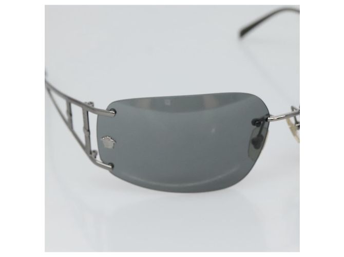 Occhiali da sole VERSACE metallo Argento Auth am8573 - vista 6
