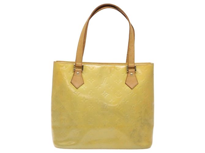 LOUIS VUITTON Monogram Vernis Houston Borsa a Mano Grigia M91053 LV Auth 125776 Grigio - vista 13