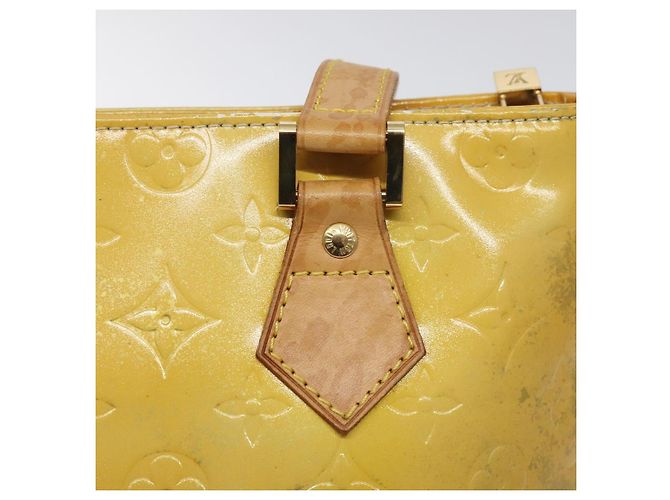 LOUIS VUITTON Monogram Vernis Houston Borsa a Mano Grigia M91053 LV Auth 125776 Grigio - vista 17