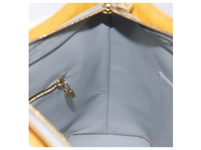 LOUIS VUITTON Monogram Vernis Houston Borsa a Mano Grigia M91053 LV Auth 125776 Grigio - vista 19
