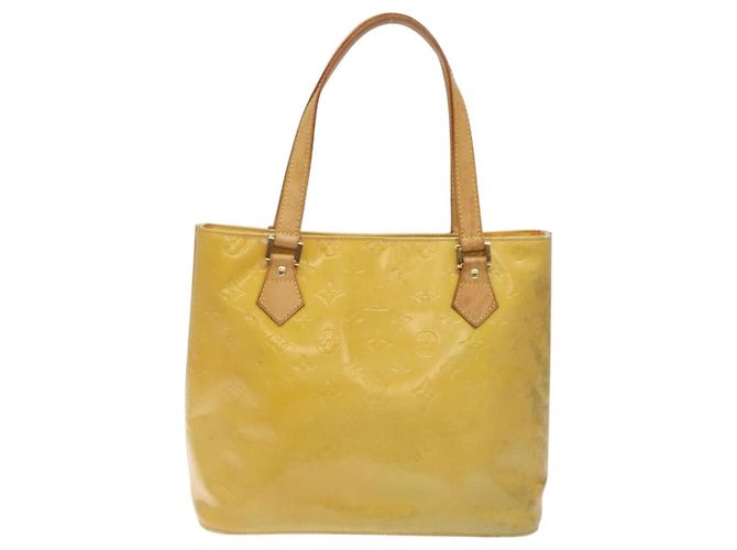 LOUIS VUITTON Monogram Vernis Houston Borsa a Mano Grigia M91053 LV Auth 125776 Grigio - vista 2