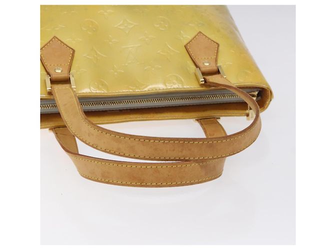 LOUIS VUITTON Monogram Vernis Houston Borsa a Mano Grigia M91053 LV Auth 125776 Grigio - vista 7