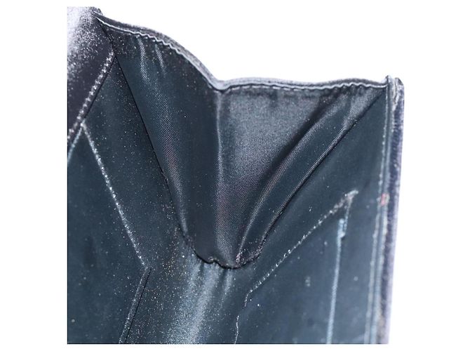 Bolso de Hombro GUCCI Terciopelo Negro Oro Auth BA3030 Dorado - vista 18