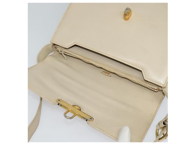 Borsa a Spalla GUCCI in Pelle Crema Oro Auth am8665 D'oro Crudo - vista 10