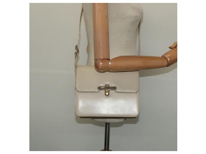 Borsa a Spalla GUCCI in Pelle Crema Oro Auth am8665 D'oro Crudo - vista 25