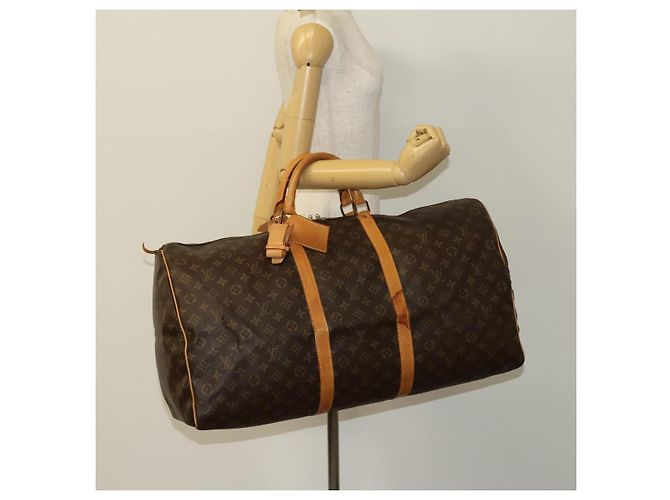 LOUIS VUITTON Monogram Keepall 60 Borsa Boston M41422 LV Auth bs26301 Monogramma - vista 22