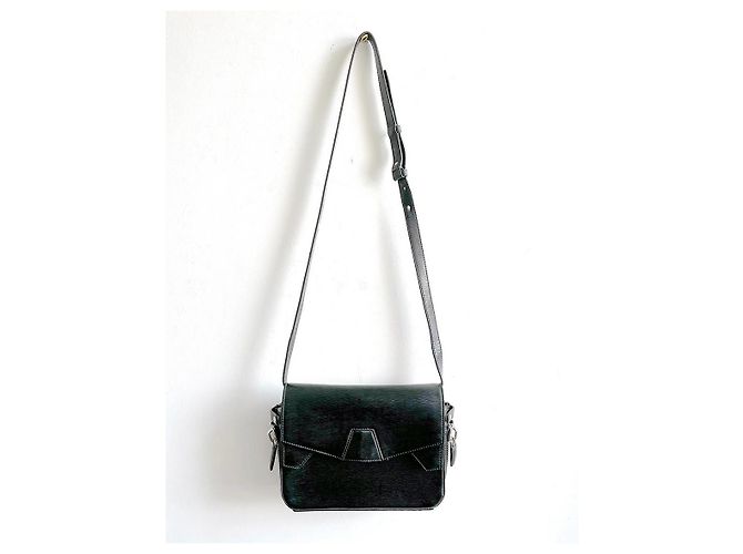 Borsa a mano Alexander Wang Tri-fold in pelle nera Nero - vista 2