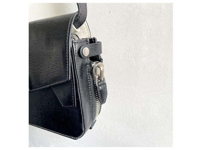 Borsa a mano Alexander Wang Tri-fold in pelle nera Nero - vista 3