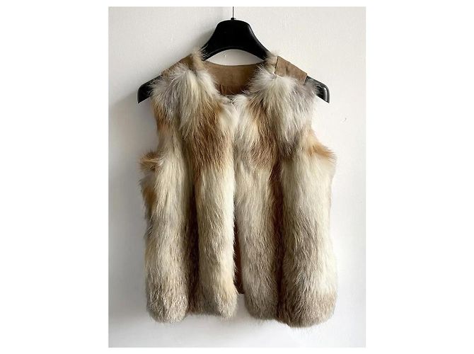 KOOKAÏ Fellweste Fuchsrot Camel Kamel - view 2