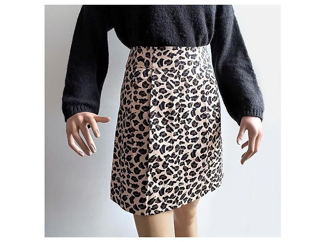 Gonna Marc by Marc Jacobs Leopardata in Cotone Stampa leopardo - vista 5