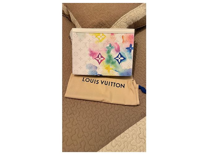 Pochette Louis Vuitton Collezione Acquerello Multicolore - vista 3