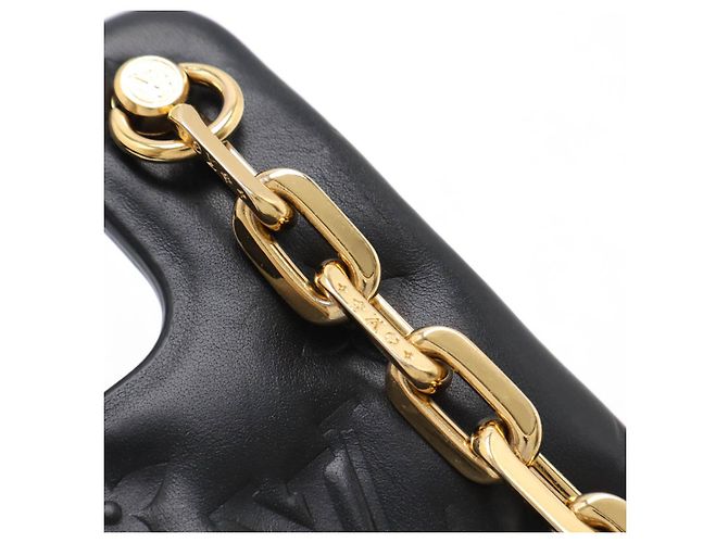 Louis Vuitton Lammleder Monogram Coussin Handyhülle M81392 Schwarz - Ansicht 4