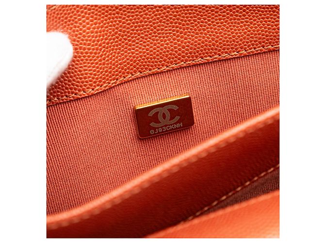 Chanel Rosso Mini CC Caviar Trapuntato Messenger Flap Singolo - vista 6
