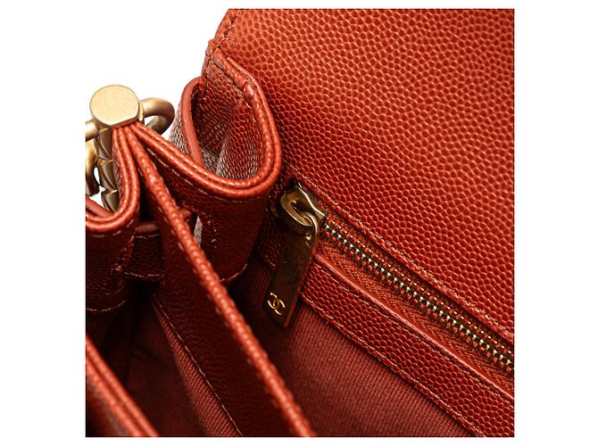 Chanel Rosso Mini CC Caviar Trapuntato Messenger Flap Singolo - vista 7