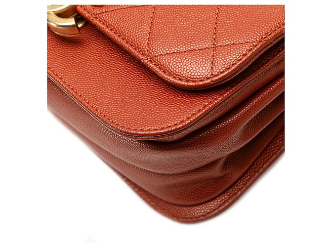 Chanel Rosso Mini CC Caviar Trapuntato Messenger Flap Singolo - vista 9