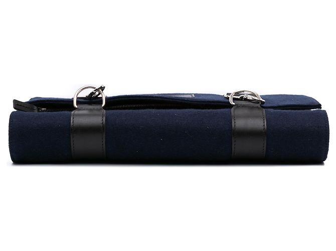 Clutch organizer da viaggio in feltro blu Dior Blu navy - vista 3