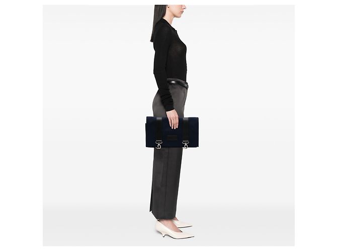 Clutch organizer da viaggio in feltro blu Dior Blu navy - vista 9