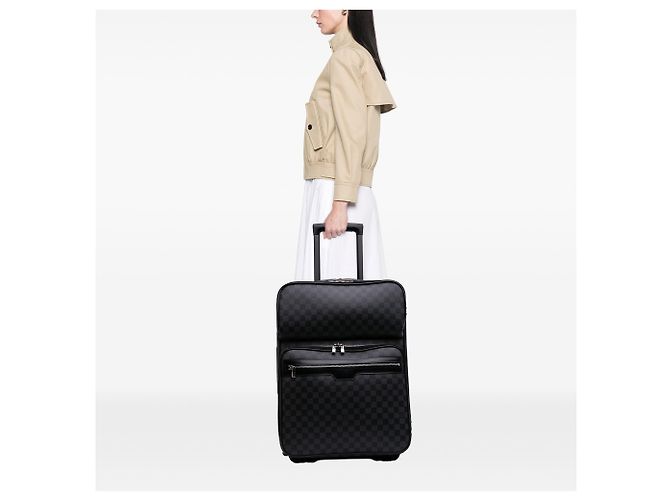 Louis Vuitton Black Damier Graphite Pegase Business 55 Nero - vista 11