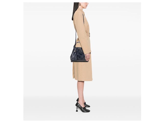 Borsa Soho piccola in vernice blu di Gucci Blu navy - vista 11