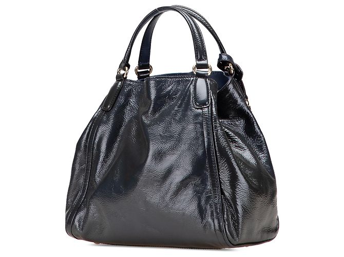 Borsa Soho piccola in vernice blu di Gucci Blu navy - vista 2