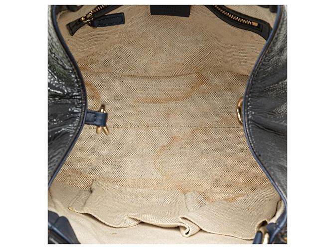 Borsa Soho piccola in vernice blu di Gucci Blu navy - vista 4