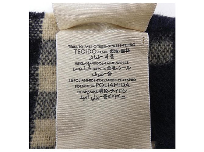 GUCCI Beiger und Marine Schal - vista 3